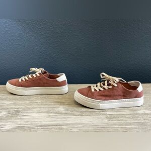 LIKE NEW!!! Soludos Ibiza Dusty Rose Leather Working Group Sneakers